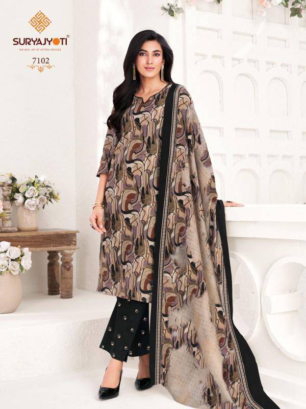 Suryajyoti trendy cotton vol-71 Surat dress material wholesale market